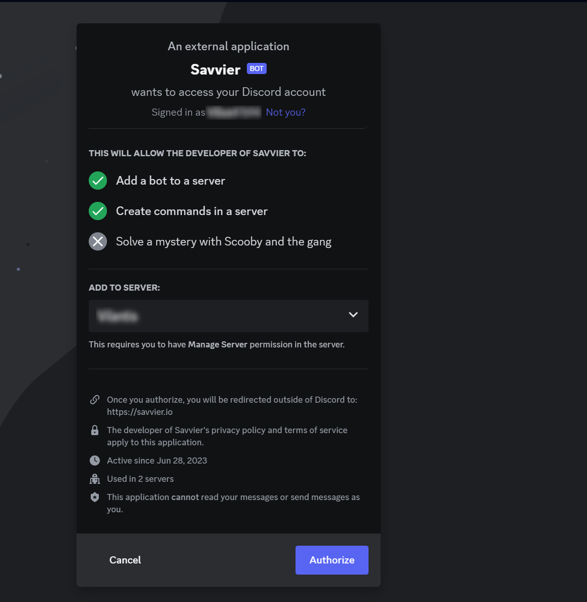 Discord integration