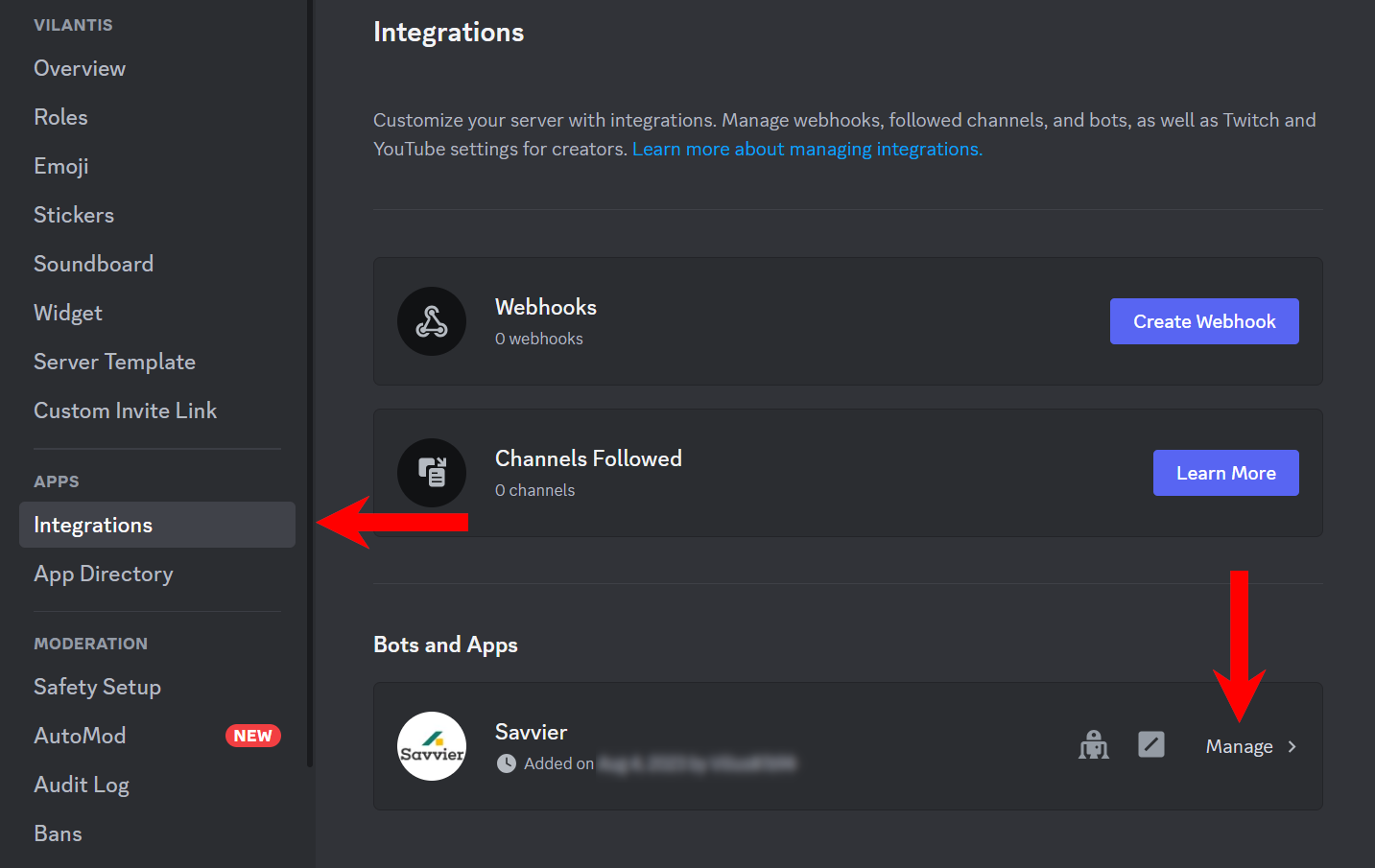 Discord integration