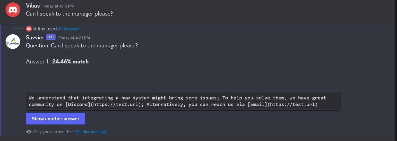 Discord integration